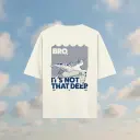 Deep Off-White Oversized T-shirt